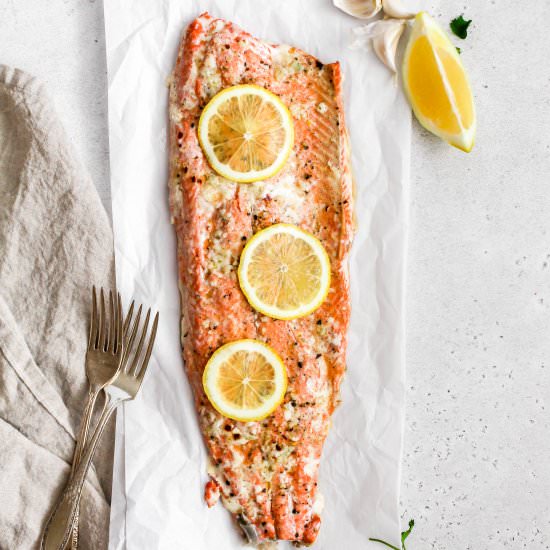 Lemon garlic butter salmon