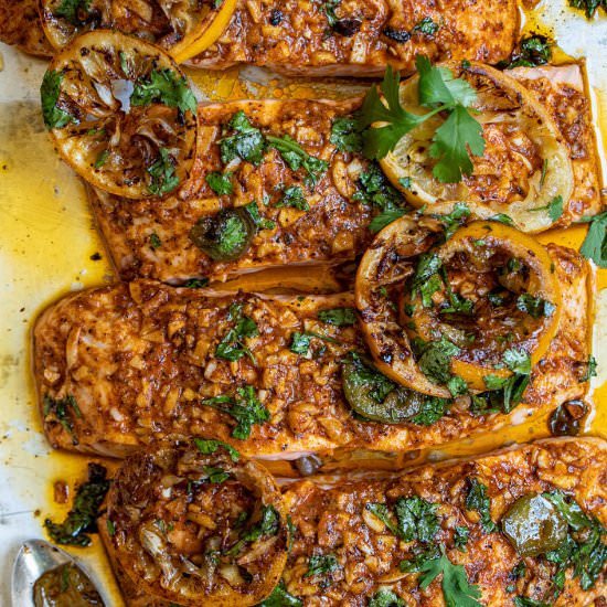Hawaiian-style salmon