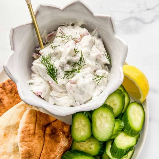 Radish Walnut Tzatziki