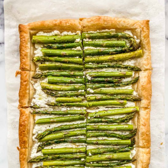 Asparagus Puff Pastry Tart