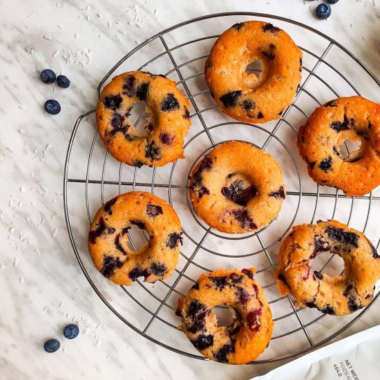 Blueberry, Lemon & Vanilla Donuts