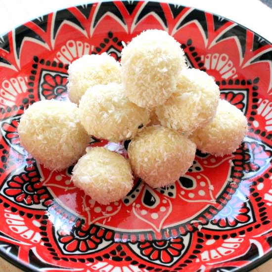 Coconut-white Chocolate Pralines