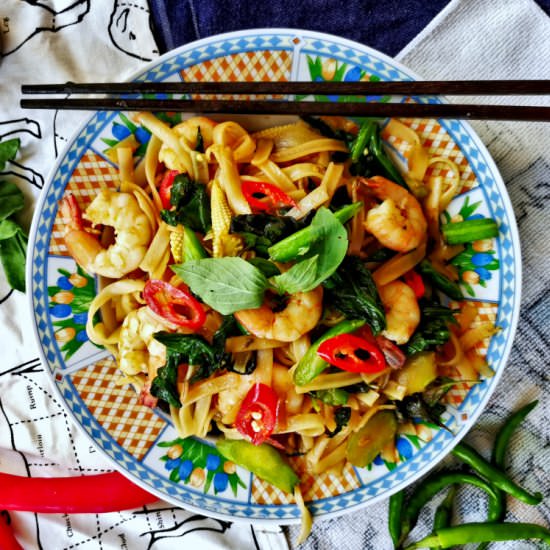 Drunken noodles- How to make Thai