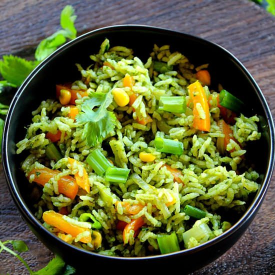 Spinach Fried Rice