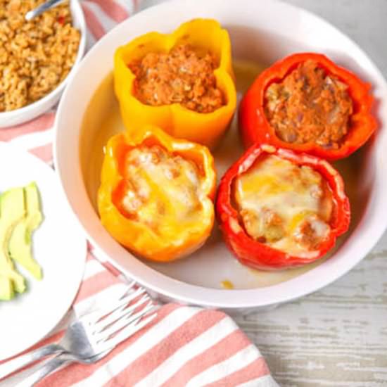 Mexican Chicken Stuffed Peppers
