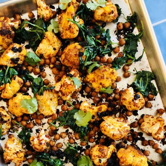 Harissa Roasted Cauliflower