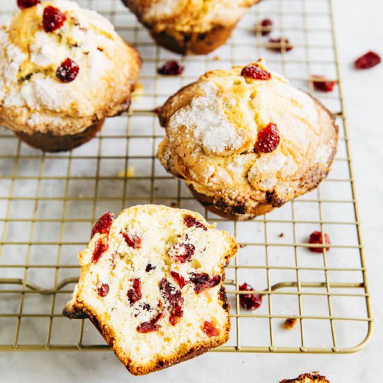 Small Batch Cranberry Orange Muffin