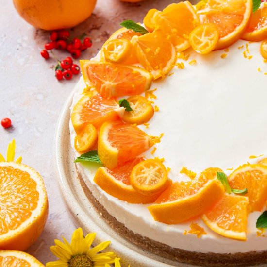 No-Bake Orange Cheesecake Recipe