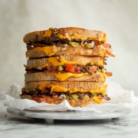 Cheeseburger Grilled Cheese