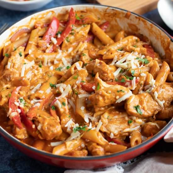 Creamy BBQ Chicken Pasta