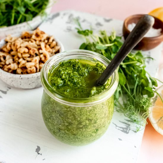 Pea Shoot Pesto