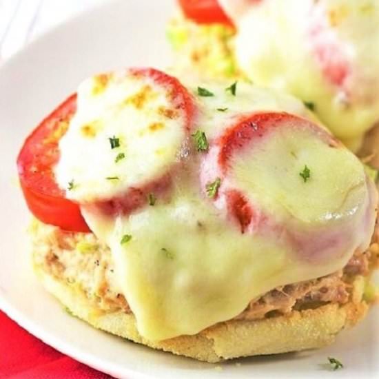 english muffin tuna melts