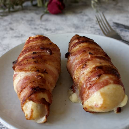 Bacon wrapped chicken breasts