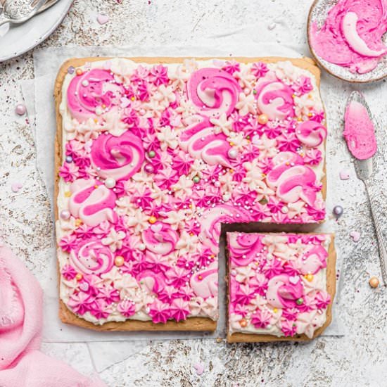 Vegan GF Vanilla Sheet Cake