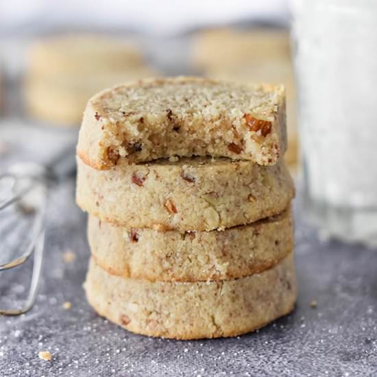 Keto Pecan Sandies Cookies