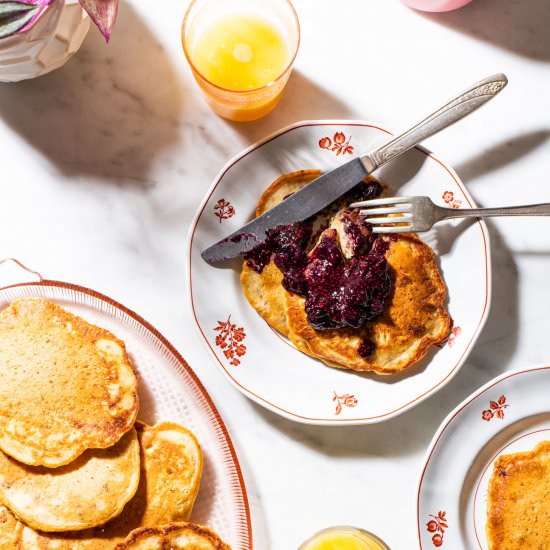 Banana Walnut Pancakes