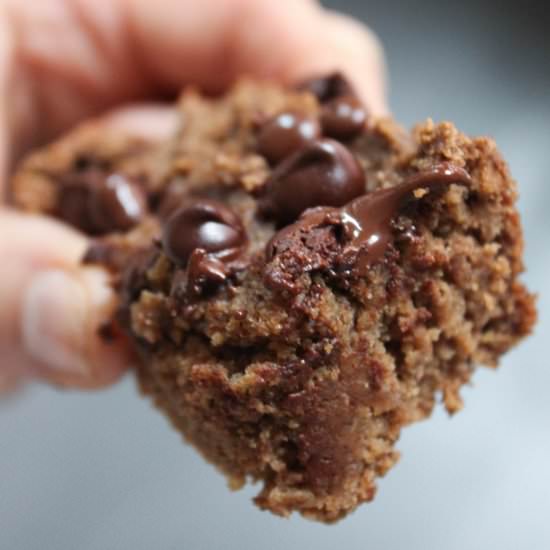 Chocolate chip baked oatmeal cake