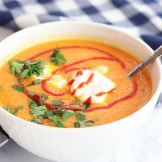 Carrot Ginger Butternut Soup