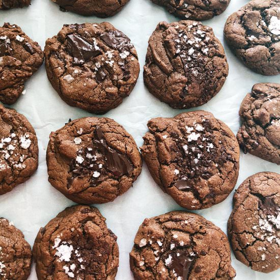 Chocolate Chunk Sea-Salt Cookies