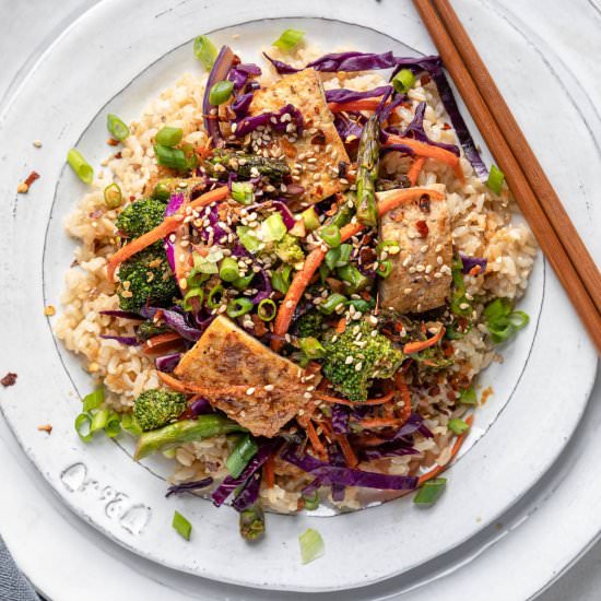 Honey and Ginger Tofu Stir Fry