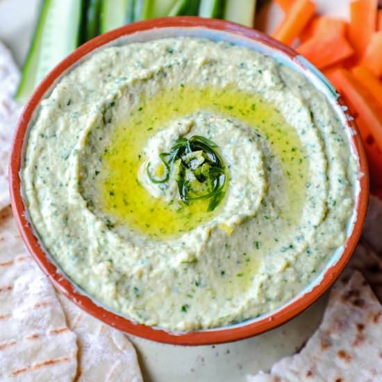 Easy Wild Garlic Hummus