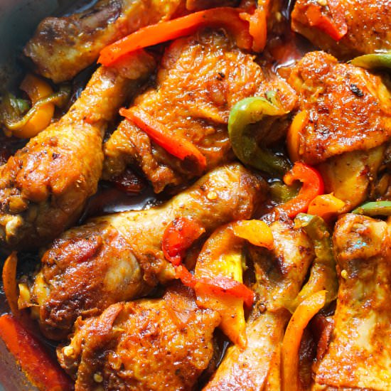 One-Pan Mixed Pepper Chicken