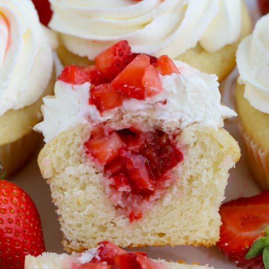 Strawberry Shortcake Cupcakes