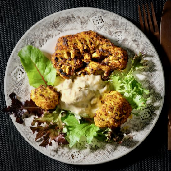 Roasted Cauliflower Mackerel Aioli