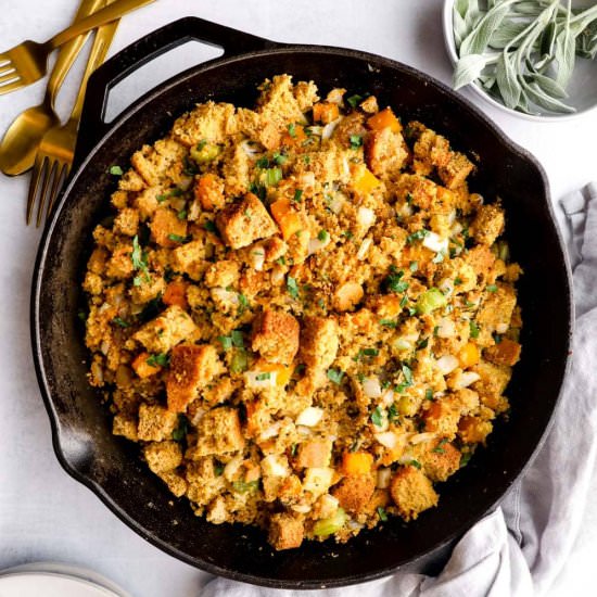 Gluten Free Cornbread Stuffing
