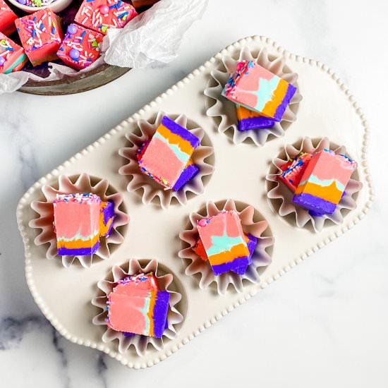 rainbow fudge