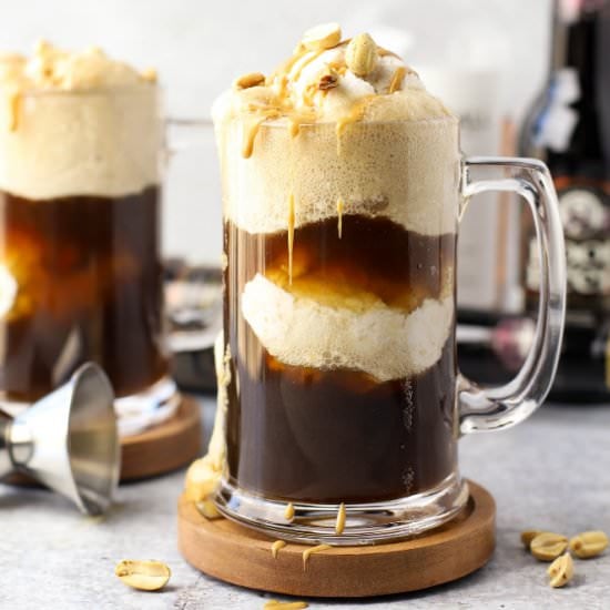 Boozy Peanut Butter Root Beer Float