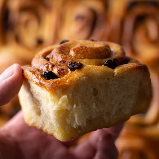 Chelsea Buns with Orange Glaze