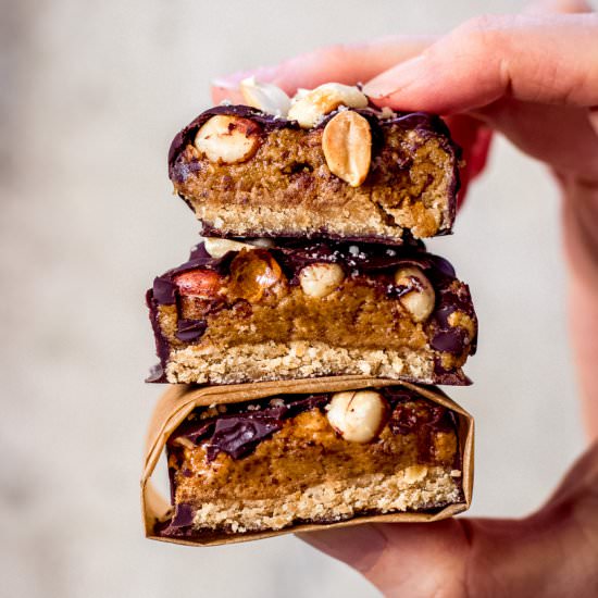 No Bake Snickers Bars (vegan)