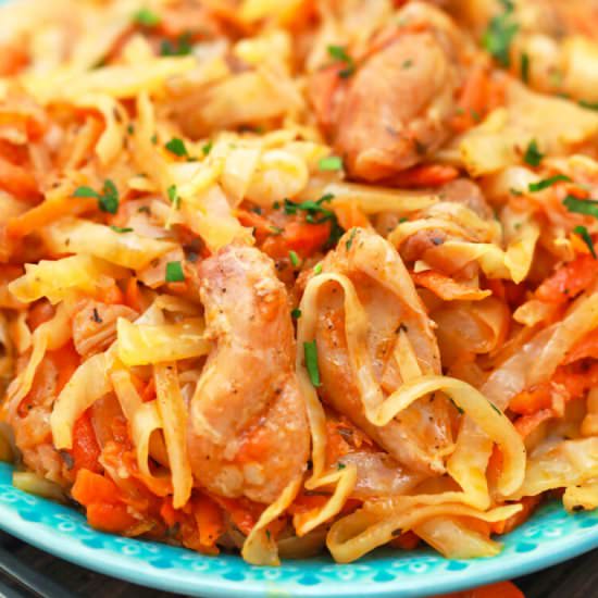 Chicken and Cabbage Stir Fry