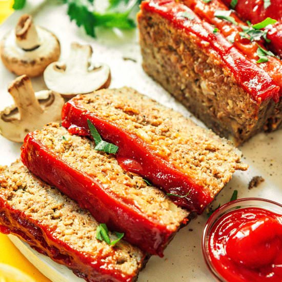 Vegetarian Mushroom Meatloaf