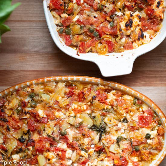 Baked Tomatoes with Goat Cheese
