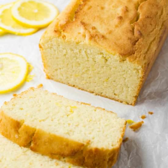 Keto lemon pound cake