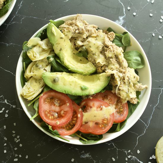Chickpea & Artichoke Niçoise Salad