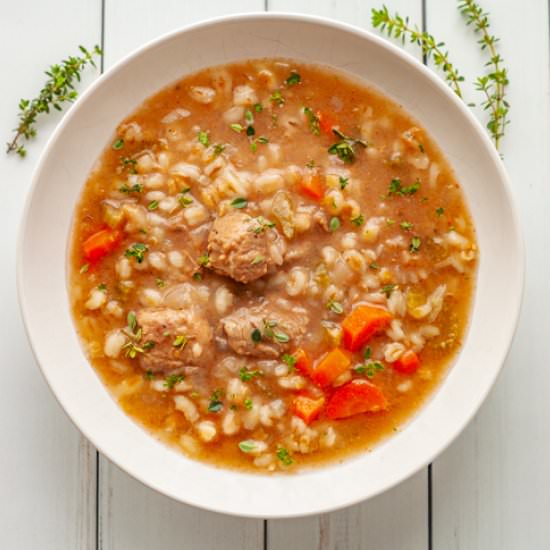 Crockpot Beef and Barley Stew