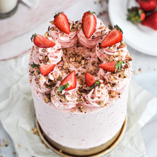 Strawberry Almond Cake
