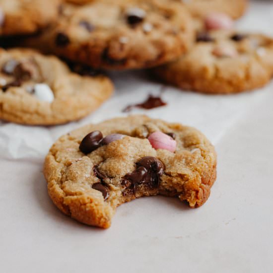 Mini Egg Chocolate Chip Cookies