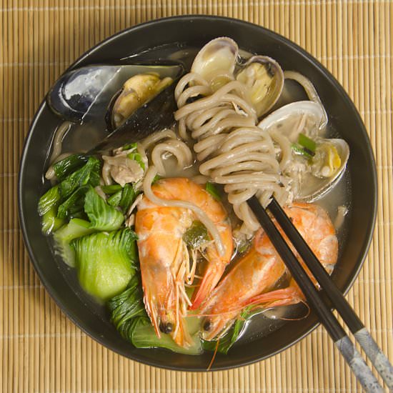 Seafood Soba Noodles