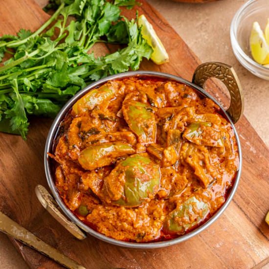 Spicy Brinjal Curry (South Indian)