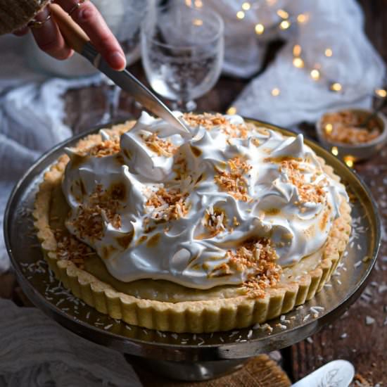 Vegan Homemade Coconut Cream Pie