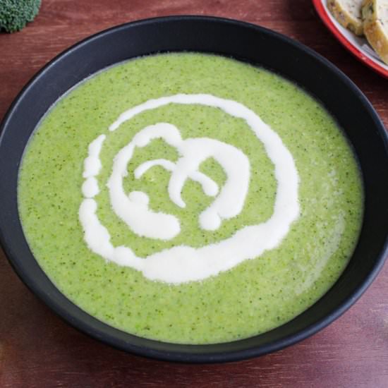 Vegan Broccoli Soup with Tarragon