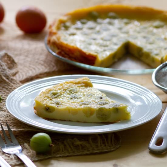 Clafoutis with gooseberries