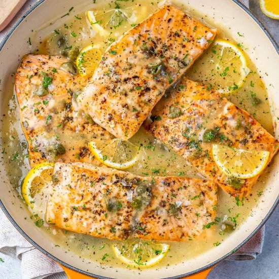 EASY SALMON PICCATA