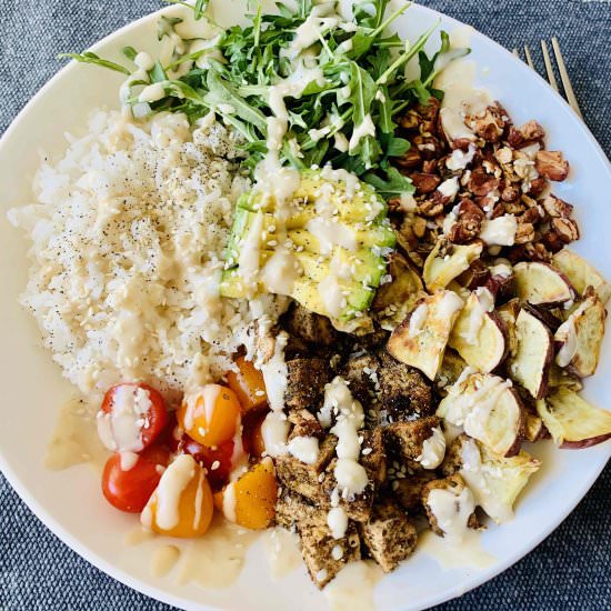 Buddha Bowl with Tahini Dressing