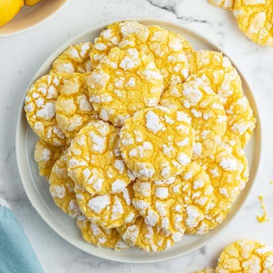 Lemon Crinkle Cookies