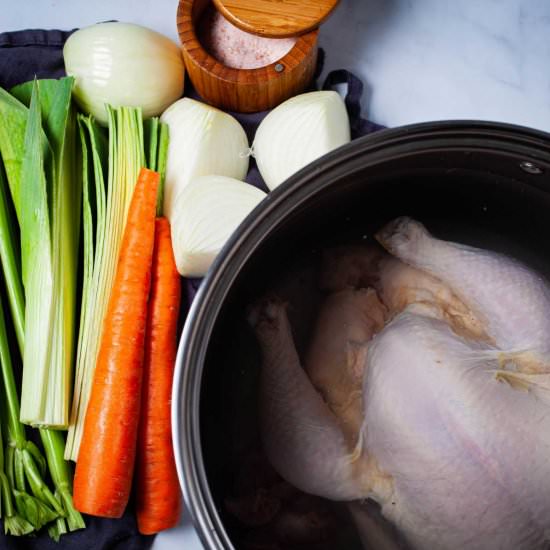 Poached Whole Chicken